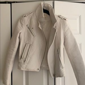 Silence+Noise white leather jacket
